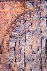 Deeply pitted and rusted metal for backgrounds