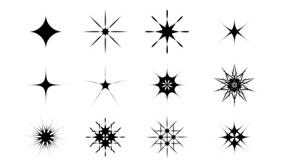 12 sparkle symbols