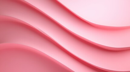 Soft Pink Waves in Abstract Design Creating a Calm and Tranquil Background for Modern Aesthetic, Perfect for Various Creative Projects and Designs