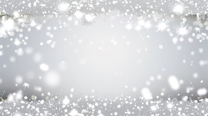Fototapeta premium Silver Festive Glitter Background