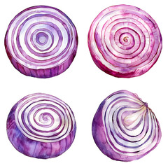 Vibrant purple onion varieties kitchen food photography colorful top-down culinary delight