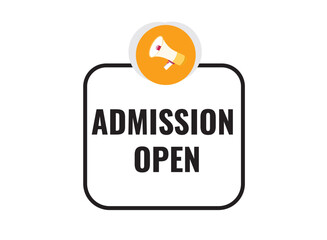 Admission Open , clock, button, Application, Button, Background, vector, banner template, website, design,
