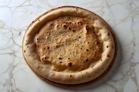 Roti Served on a White Background