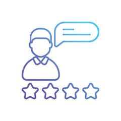 Obraz premium Customer Testimonials vector icon