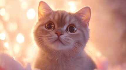 Fototapeta premium A serene close-up of a Scottish Fold 