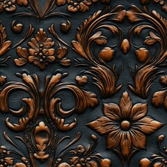 seamless beautiful vintage brown decor leather texture pattern
