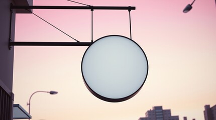 Hanging Wall, Modern City Mirror Design with Glass and Light Elements, mockup template