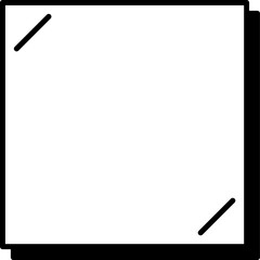 Simple Frame, Speech Bubble, Decoration Frame Title. Vector Icon