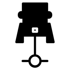 Car Parts Piston Line Icon