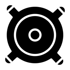 Speaker Parts Music Line Icon