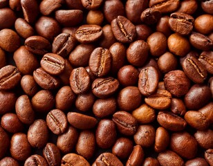 close up of fresh coffee beans for background coffee beans close up fresh background texture aromatic caffeine