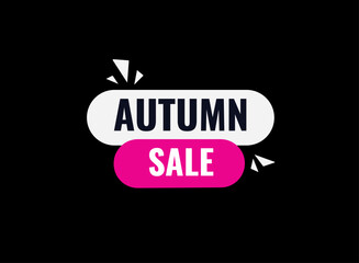 autumn sale, clock, button, Application, Button, Background, vector, banner template, website, design,

