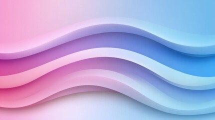Abstract Color Wave Background Design with Soft Gradients in Blue and Pink Shades Suitable for Modern Digital Art and Graphic Applications