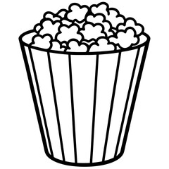 Vector Sketch of Popcorn Bucket