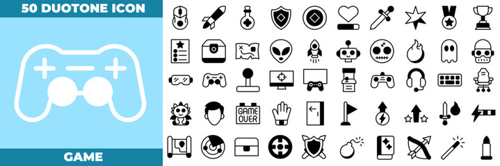 Game Duotone Editable Icons set © Madani Pro