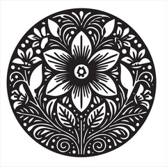 Seamless pattern with element floral background