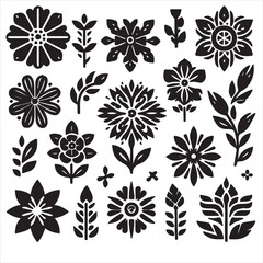 Seamless pattern with element floral background