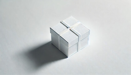 beautiful white gift box