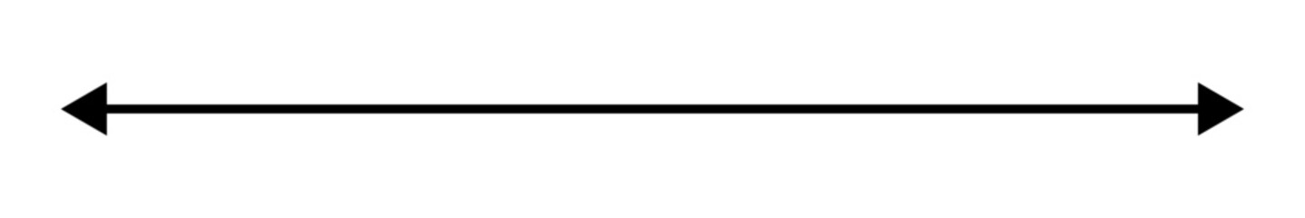 Long straight double arrow