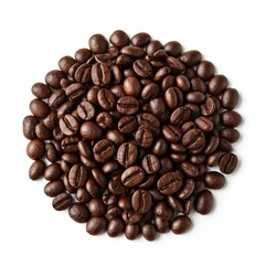 Obraz premium coffee beans on white background