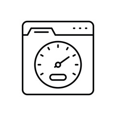 Obraz premium Page Speed vector icon