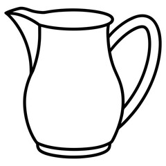 Water Jug Line Art Design