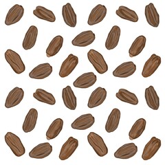 Medjool date seamless pattern 