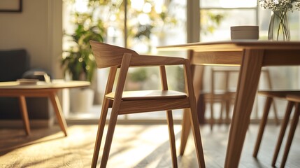 木製ダイニングチェア