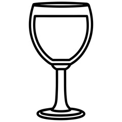 Wine Glass Outline Design