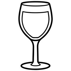 Wine Glass Outline Design