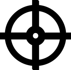 Obraz premium Simple crosshair icon illustration vector.