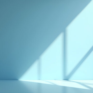 Fond abstrait bleu clair avec une lumi&egrave;re ensoleill&eacute;e 