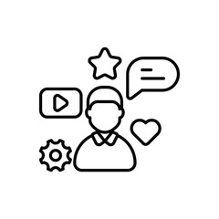 Social Media vector icon