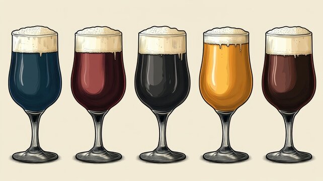 Craft beer flight tasting notes brewery beverage guide indoor expert review