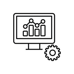 Seo Monitoring vector icon