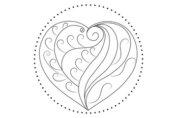 WebLove shape continuous one line art drawing of hard shape outline line vector  illustration