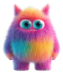 Fototapeta premium PNG Monster illustration colorful creature.