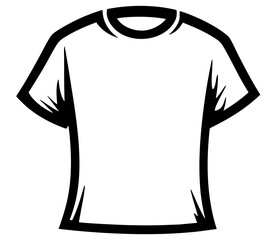 Simple shirt icon illustration vector.