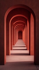 vertical arch architecture in perspective