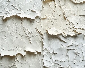 Fototapeta premium Textured cream and white stucco wall background.