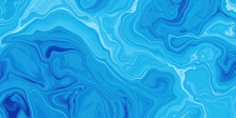 Abstract Blue Swirls A Serene and Elegant Liquid Marble Texture Background
