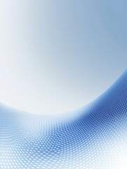 Abstract background with digital blue waves, white dots, light gray tone, and grid texture