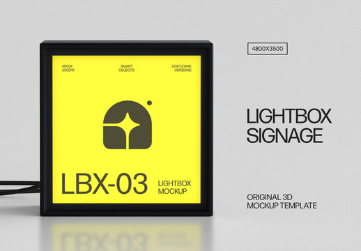 Lightbox Singage Mockup