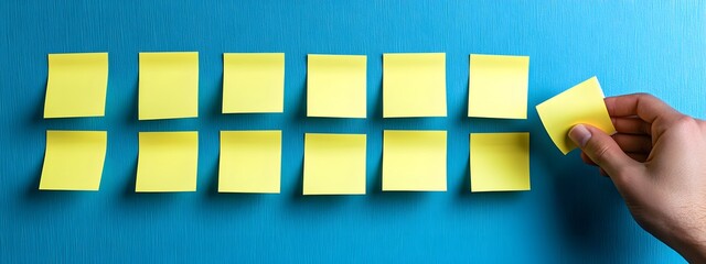 Sticky Notes on Wall
