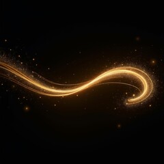 Golden Wave of Sparkles