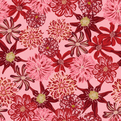Fototapeta premium Dahlia jamboree 