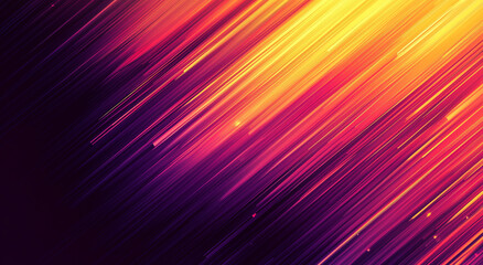 Obraz premium Radiant Neon Streaks Of Pink Purple And Yellow In Motion