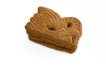 Delightful gingerbread cookies shaped like little animals on a clean white surface