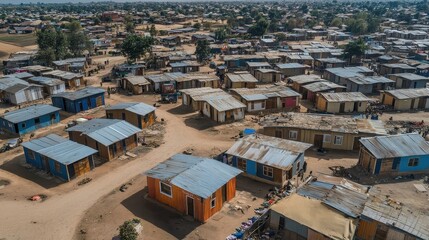 Fototapeta premium Real Estate and Infrastructure, Demand for housing and services in areas experiencing population influx.