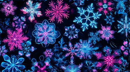 Colorful Snowflakes
